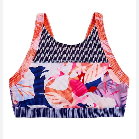 Athleta Other - Athleta girl’s Bora Bora Bikini Top Multi Colorful Floral Size M 8-10